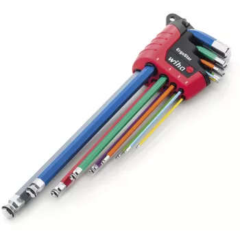 hex key set in ErgoStar holder, Screwdriver 9-piece, MagicRing holding function