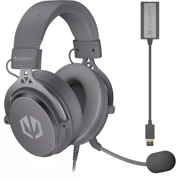 VIRO Plus USB Alt Gray, gaming headset Dark Grey, USB-A, 3.5 mm jack, 7.1-USB-Soundkarte