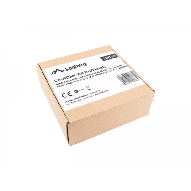 HDMI Cable Lanberg CA-HDMI-20FB-1000-BK 100m