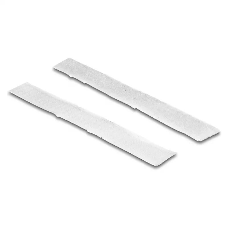 DeLOCK Hook-and-loop tape self-adhesive L 1 m x W 20 mm white