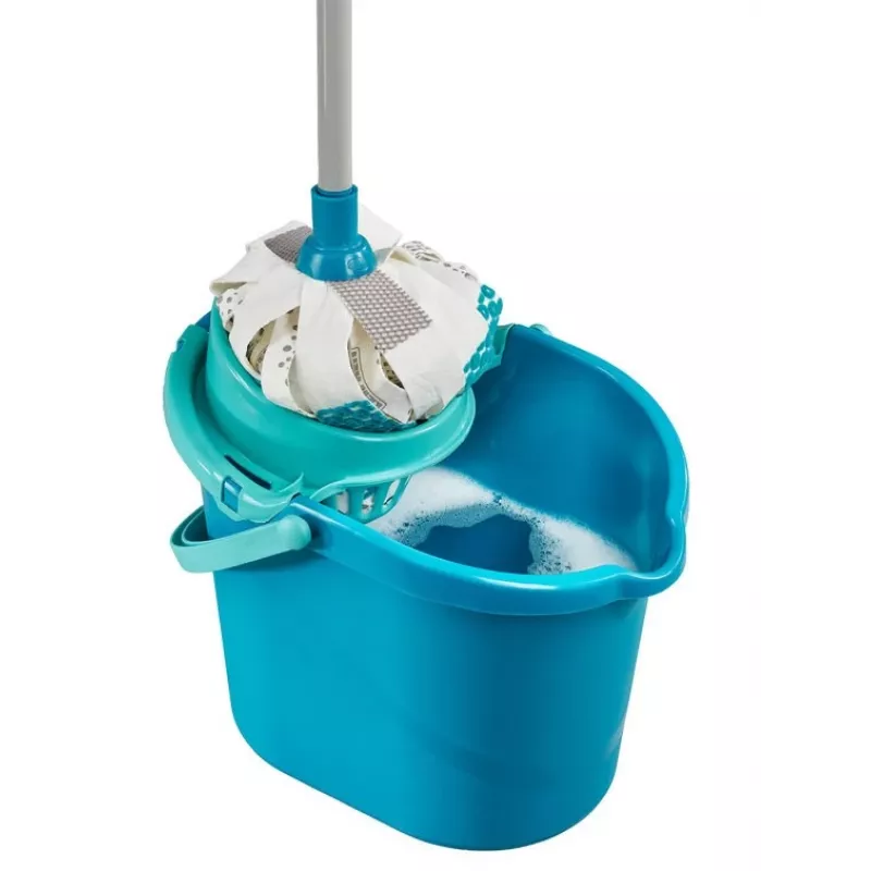 LEIFHEIT 52106 mop Cotton, Fiber Dry&wet Blue, White