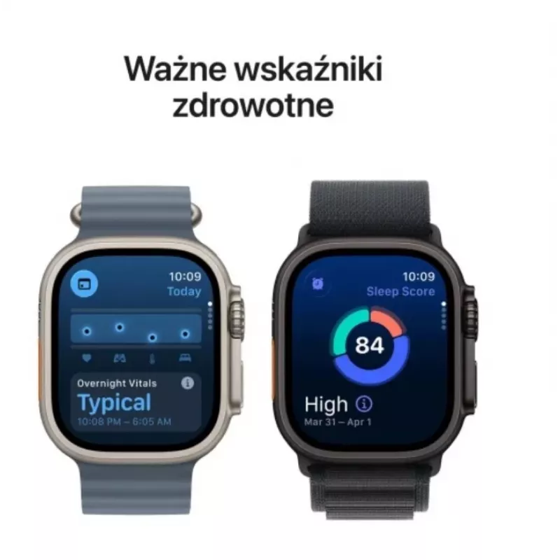 Smartwatch Apple Watch Ultra 3 GPS + Cellular 49mm Natural Titanium Case with Light Blue Alpine Loop (Small)