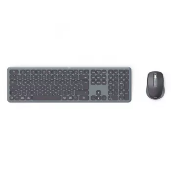 multi device keyboard and mouse set black gre