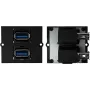 Socket Outlet Bachmann 917.059 2 x USB A Black