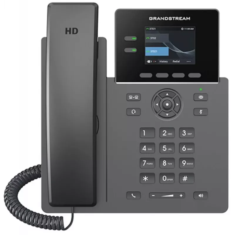 IP Phone Grandstream GRP2610 2-line HD audio, carrier-grade VoIP phone
