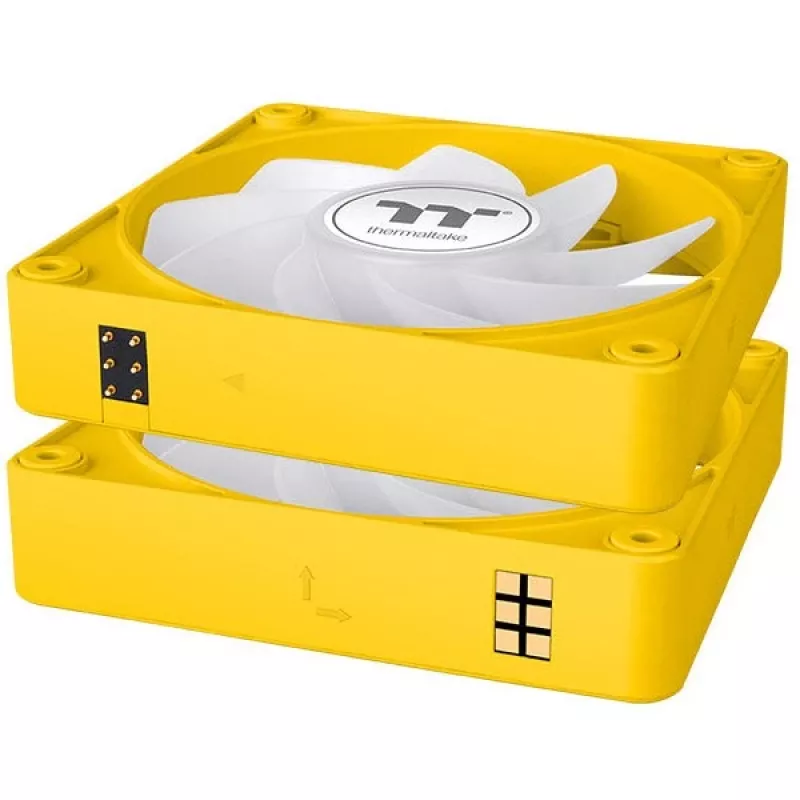 Thermaltake CT120 EX Reverse ARGB 120mm Case Fan 3-Pack Yellow