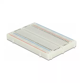 Breadboard DELOCK 18315 — plastic white, 54 × 84 × 9 mm