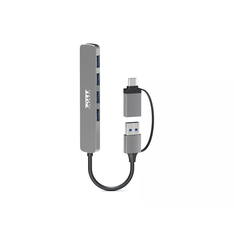 PORT CONNECT | Hub USB-C/USB-A vers 4 ports USB-A 3.0 5Gbps