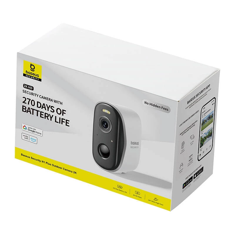 Surveillance Camera Baseus N1 Plus Outdoor Camera White