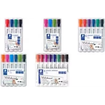 Marker Staedtler Lumocolor 351 Bullet tip Black Light Blue Light Green Pink