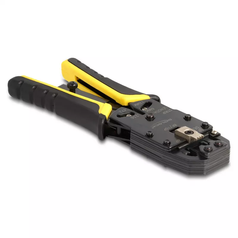 DeLOCK Universal Crimping Tool with wire stripper for 10P 8P 6P 4P modular plugs
