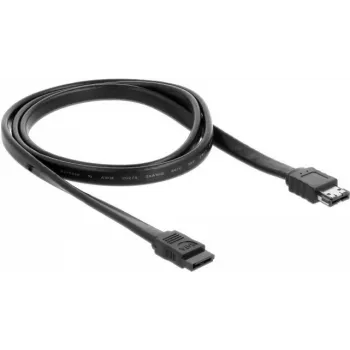 SATA cable DeLOCK 85810 1 m SATA 7-pin eSATA Black