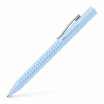 Clip-on retractable ballpoint pen Faber-Castell 243916 Light Blue Extra Bold