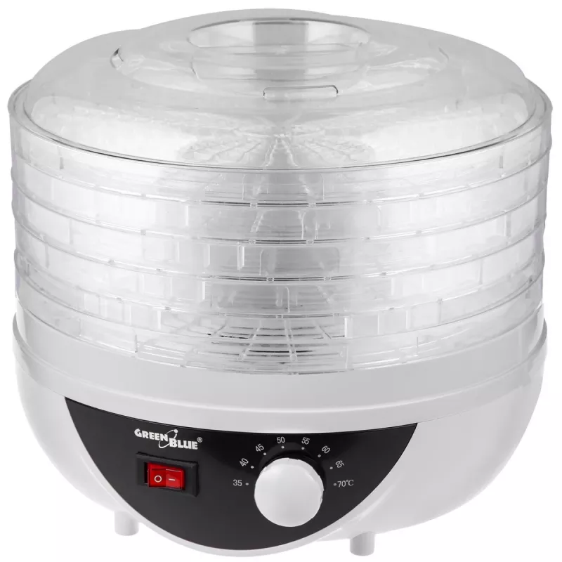 GreenBlue mushroom, vegetable and fruit dryer, 250W power, very quiet, 5 sieves, GB195