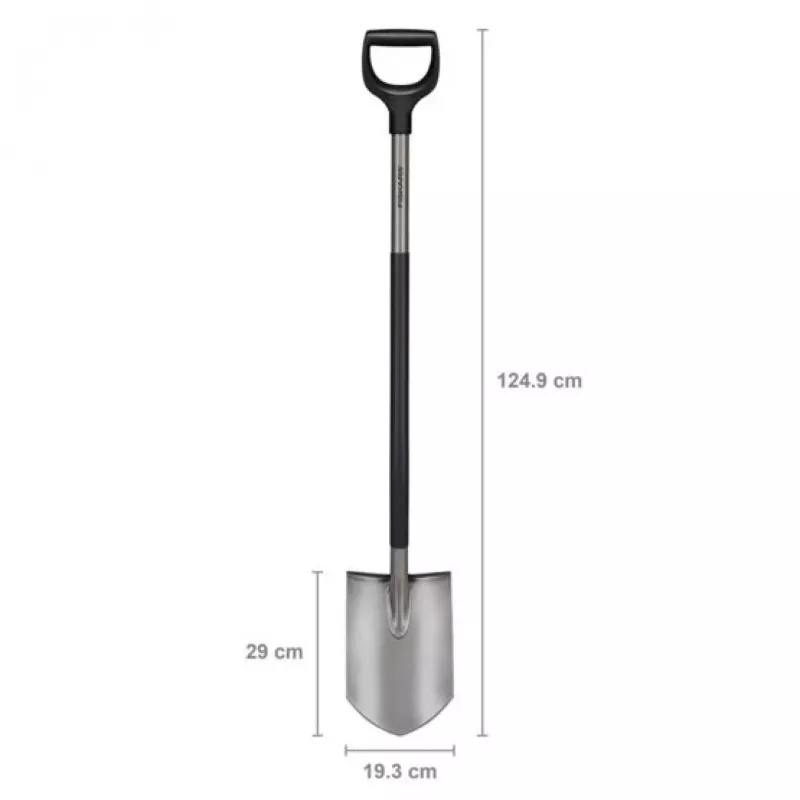 Fiskars Ergonomic Spade, Grey (1067511)
