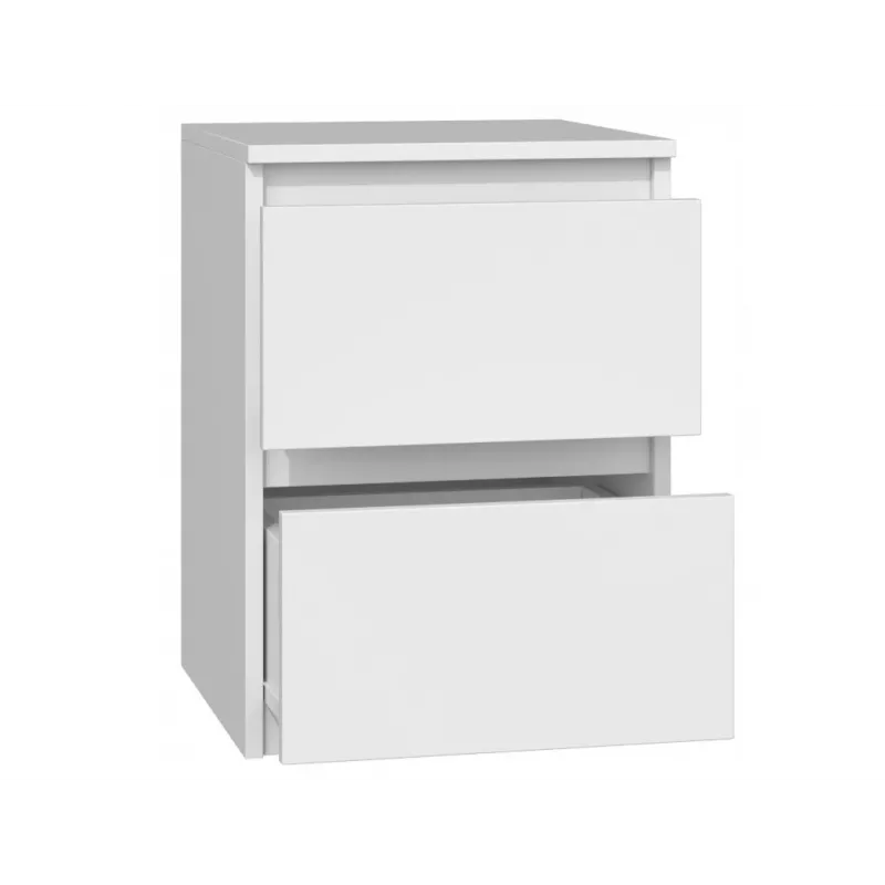 MALWA M2 WHITE BEDSIDE TABLE