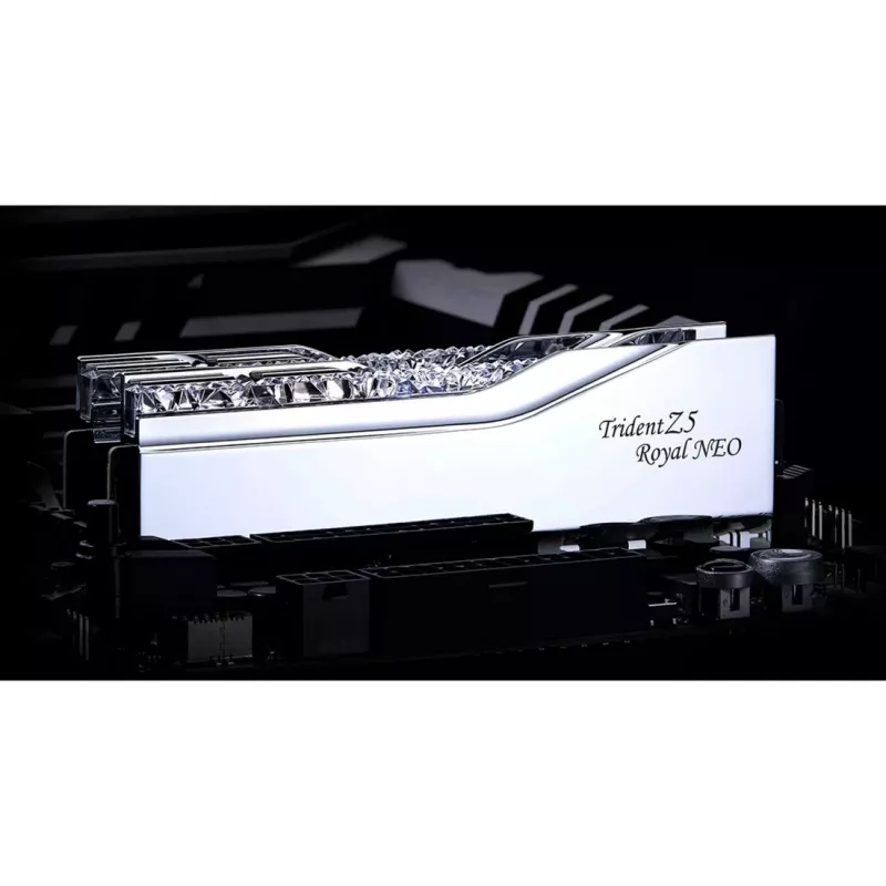 DIMM 64 GB DDR5-6000 (2x 32 GB) Dual-Kit, Arbeitsspeicher silber, F5-6000J2636H32GX2-TR5NS, Trident Z5 Royal Neo, AMD EXPO