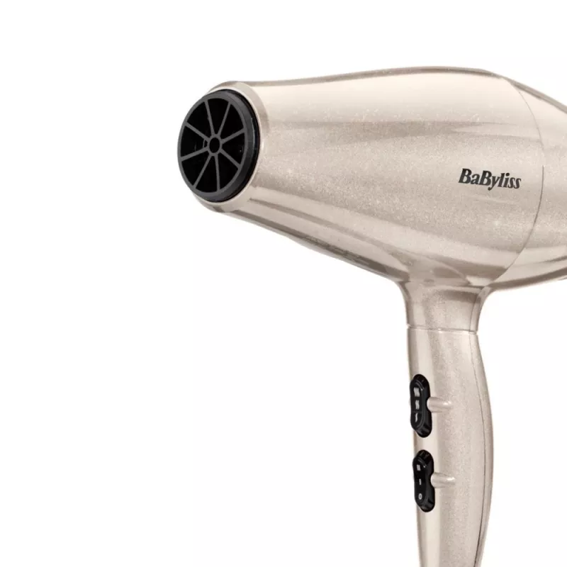Hair dryer BABYLISS 5914PE — 2000 W, DC motor, 3 heat levels, 2 speeds, cool shot, Black/Gold/Rose Gold