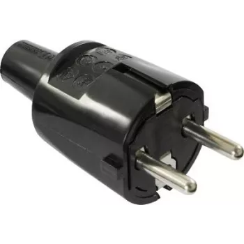 AS SCHWABE PVC-Plug 16A, 250V robuste Version black (62222)