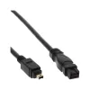 FireWire 400 to 800 Cable InLine 34901 1m Male/Male Black