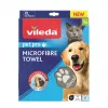 Microfibre Towel VILEDA 172651 for Cats and Dogs, Grey, 650×1000 mm, Polyamide