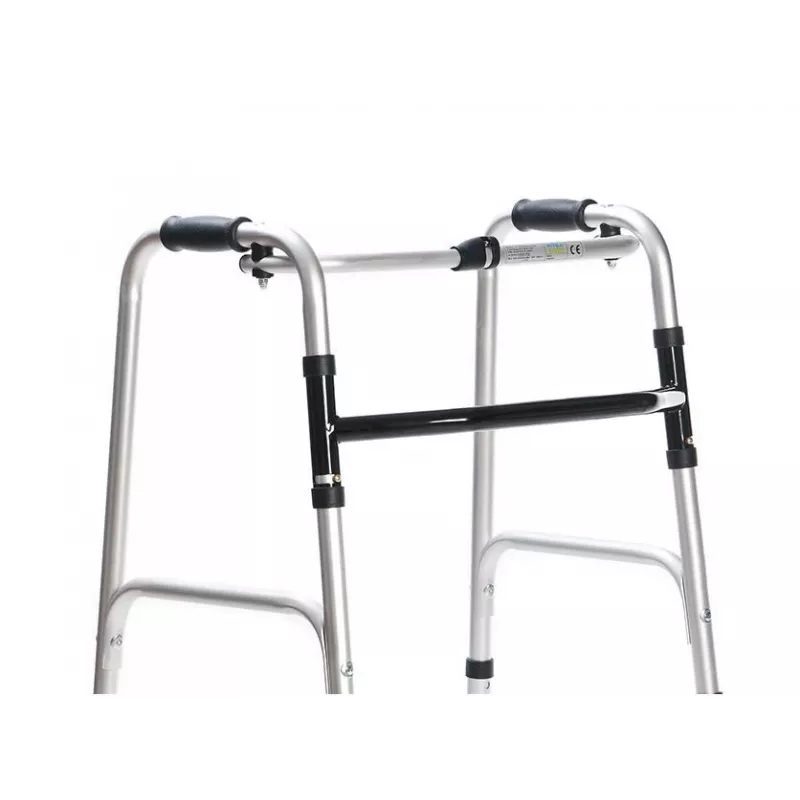Walking frame MDH PPC014 with wheels and adjustable height, lightweight mobility aid