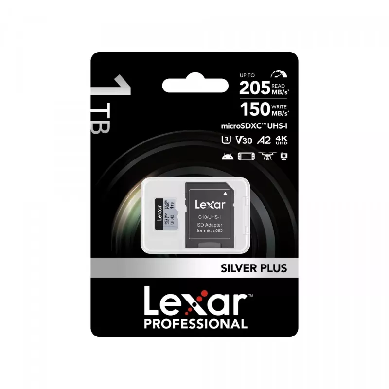 Flash Memory Lexar 1TB UHS-I MicroSDXC SILVER PLUS