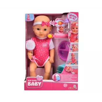 Doll SIMBA New Born Baby Hungry Baby 38 cm – realistic baby doll, 38 cm