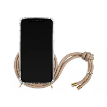 Smartphone necklace case Lookabe for iPhone Xs Max — gold nude finish