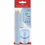 Graphite Pencil Faber-Castell 580074 B Light Blue Triangular