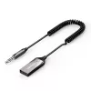 Audio receiver UGREEN CM309 Bluetooth 5.0 USB with 3.5 mm AUX jack, black, 20–20000 Hz