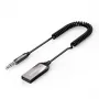 Audio receiver UGREEN CM309 Bluetooth 5.0 USB with 3.5 mm AUX jack, black, 20–20000 Hz