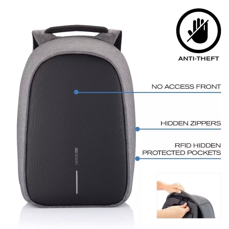 Backpack XD-Design Bobby Hero Small Black Grey