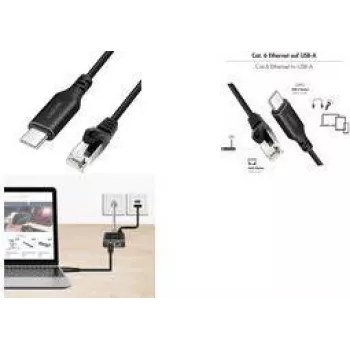 LogiLink CU0417 - Network Adapter Cable USB 3.2 Type-C Gigabit Ethernet 15 m - Network Card - 1.000 Mbps (CU0417)