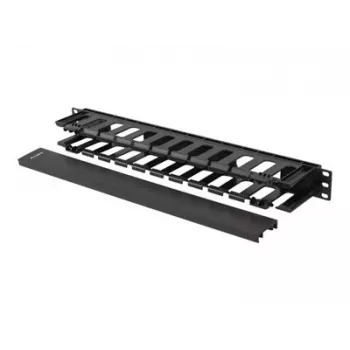 Lanberg 19inch Cable managmement 1U, Type A, Plastic | AK-1703-B | Black