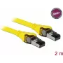 Networking Cable DeLOCK 86582 Cat8.1 2m Yellow