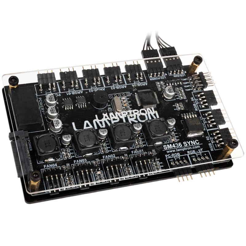 Lamptron PCI RGB Fan and LED Controller SM436 Sync Edition, black