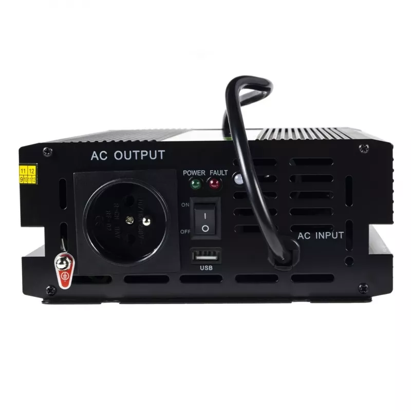 Power inverter Green Cell INV07, DC 12 V to AC 230 V, 300 W, 50 Hz, Type C plug, black
