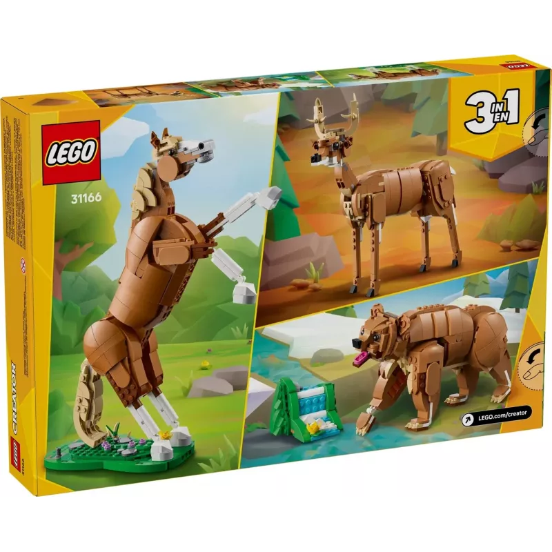 Construction toy LEGO Creator 3-in-1 Magnificent Steed 31166 — 685 pieces, ages 9+, model size 80×240×230 mm