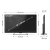 Smart TV Ostry 50HR7265E 50 Google TV Black