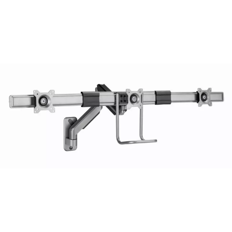 Wall mounted adjustable monitor arm Gembird MA-WA3-01 for 3 monitors