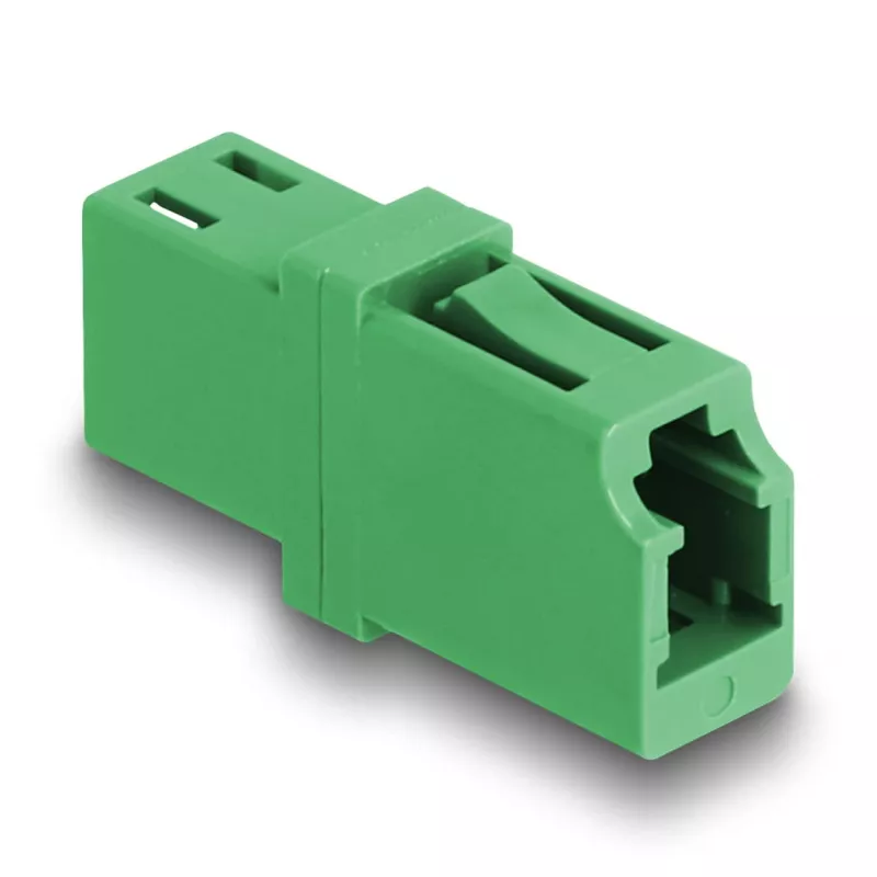 Optical Fiber Coupler LC Simplex female to LC Simplex female APC green DeLOCK 87984
