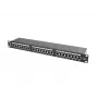 Lanberg PPS6-1024-B 24-Port Cat6 Shielded 1U 19 inch Rackmount Patch Panel, Black