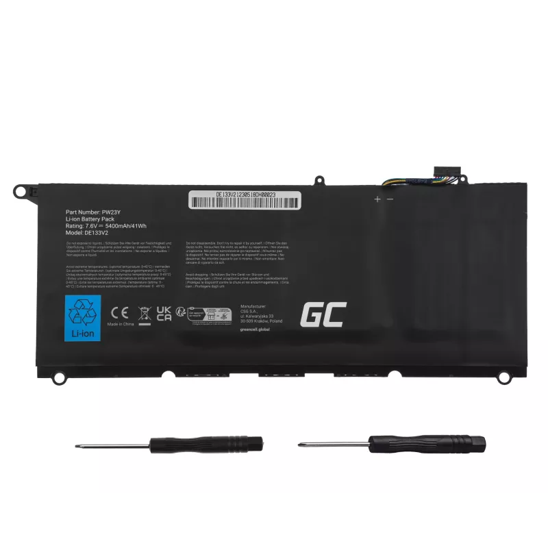 Laptop battery Green Cell DE133V2 for Dell XPS 13 9360