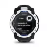Smartwatch GARMIN Instinct 3.05 cm (1.2 inch) AMOLED 45 mm 390x390 px Touchscreen Black White GPS 4 GB 53 g Silicone band