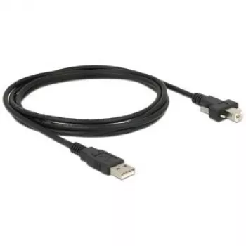 USB Cable DeLOCK 2m USB 2.0 USB A USB B Black