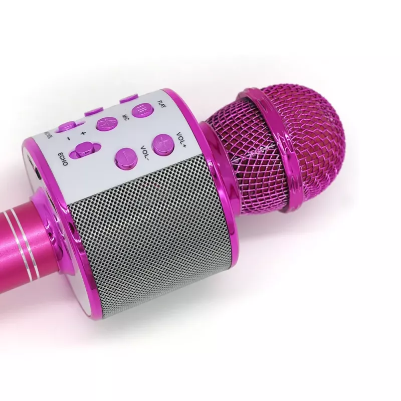 Microphone MANTA MIC11-PK Pink — wired 3.5 mm jack, lightweight handheld