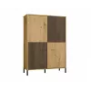 KAMARO 4DK SLIM/GŁ OAK ARTISAN DISPLAY CABINET