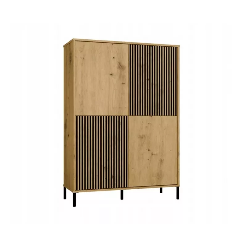 KAMARO 4DK SLIM/GŁ OAK ARTISAN DISPLAY CABINET