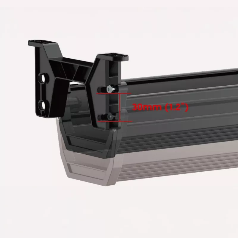 Under-desk cable tray MACLEAN MC-106B — black, ABS, maximum load 5 kg